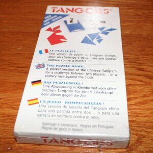 3/$28❤️new sealed vintage TANGOES GAME ancient Chinese Tangram pocket puzzle Rex